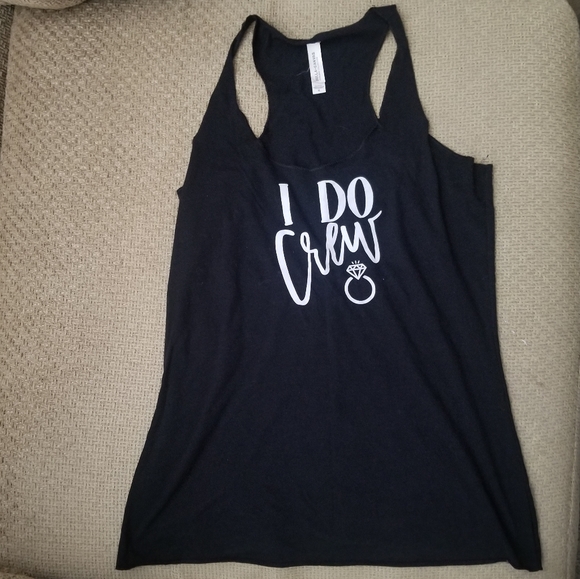Bella Canvas "I Do Crew" Racerback Tank M - Picture 2 of 9